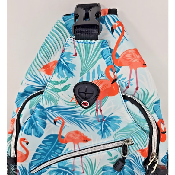 Mosiso Sling Backpack Travel Hiking Daypack Crossbody Shoulder Bag Flamingo U216 - Picture 6 of 12